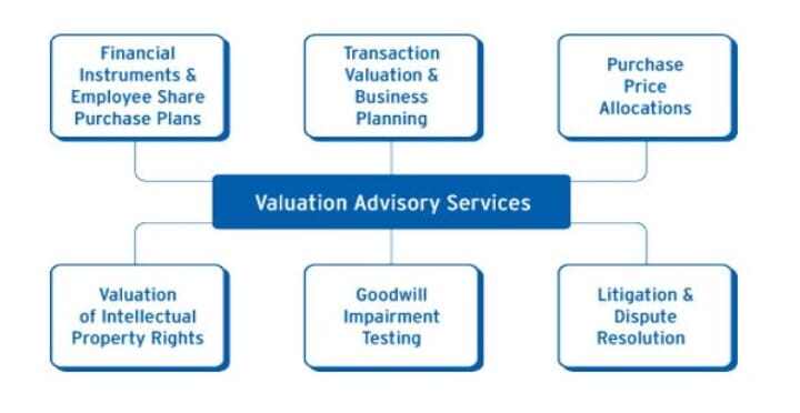 List of Valuation Advisory Services We Provide